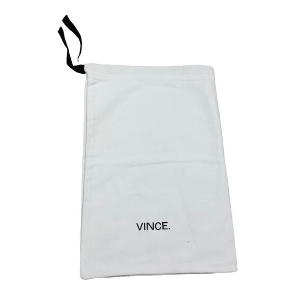 VINCE Small Dust Bag Cover White Drawstring Rectangular - Picture 1 of 3